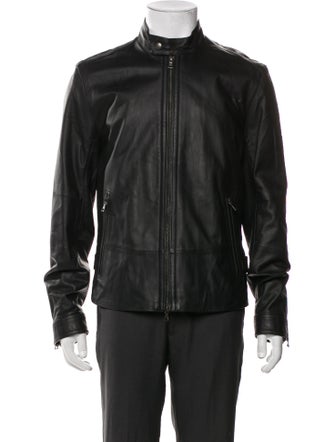 Vince Lamb Leather Moto Jacket