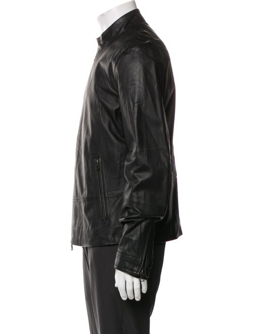 Vince Lamb Leather Moto Jacket
