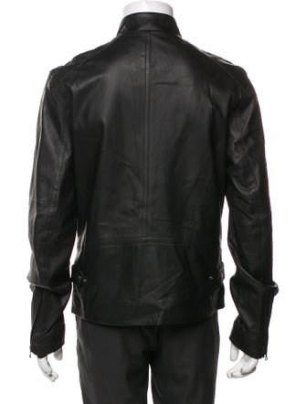 Vince Lamb Leather Moto Jacket