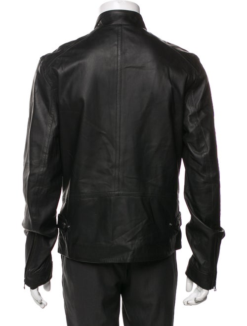 Vince Lamb Leather Moto Jacket