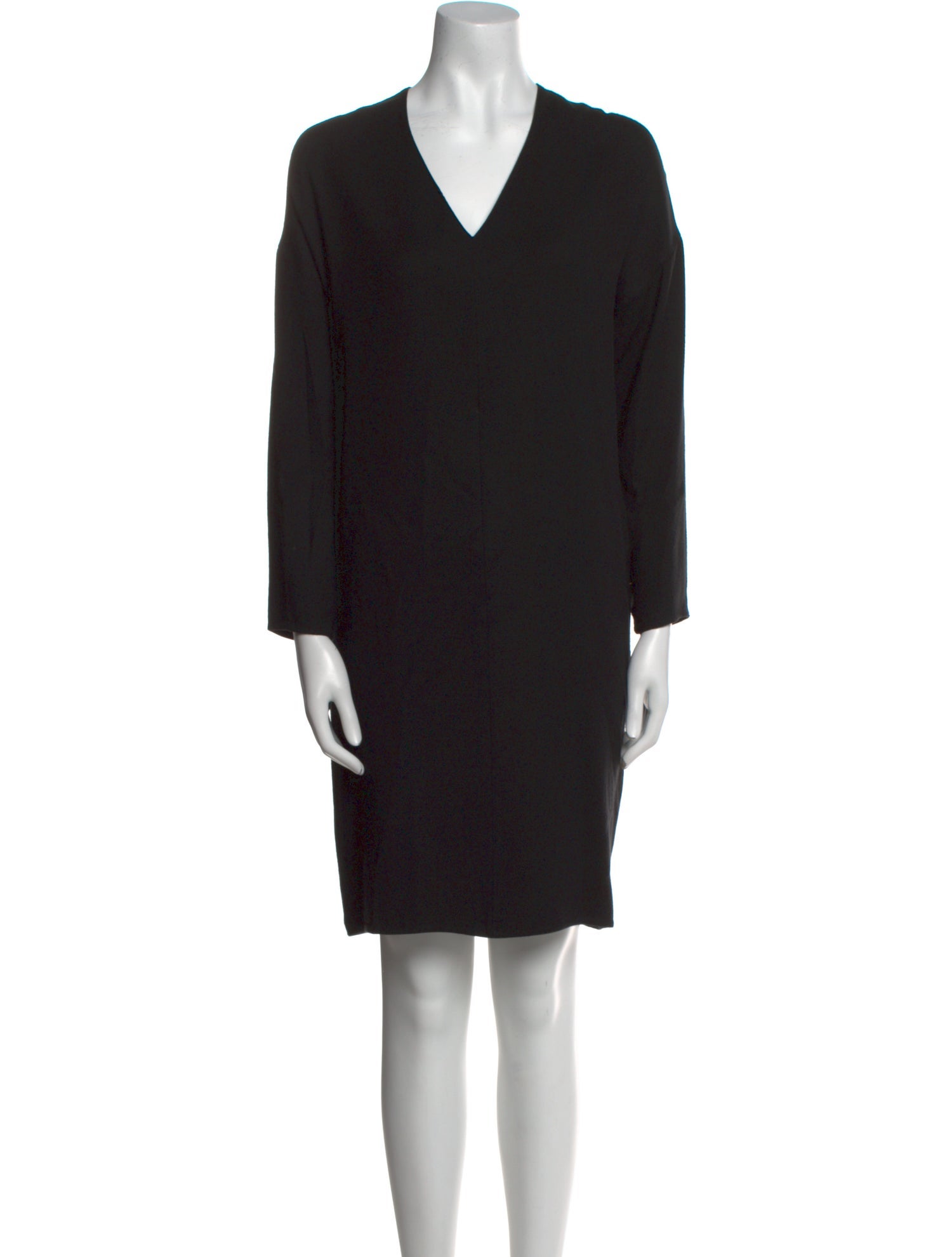 Vince V-Neck Knee-Length Dress