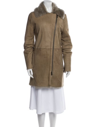 Vince Shearling Faux Fur Coat