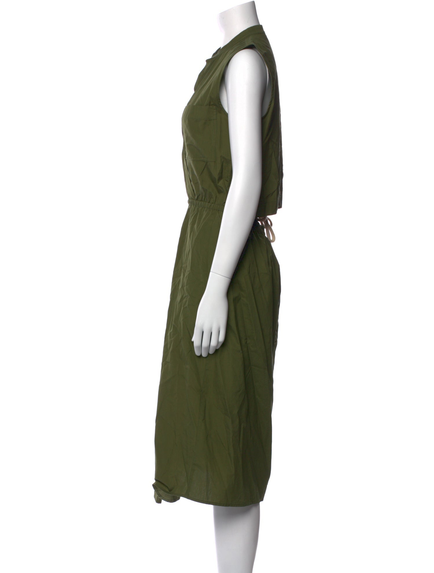 Vince V-Neck Midi Length Dress