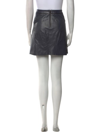 Vince Leather Mini Skirt