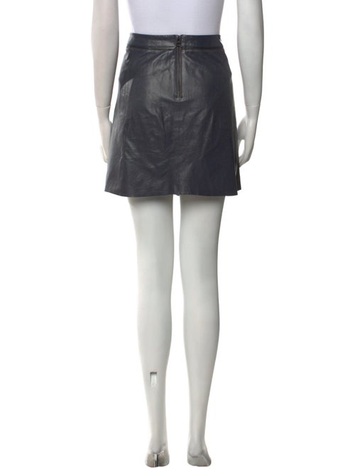 Vince Leather Mini Skirt