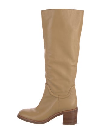 Vince Leather Riding Boots