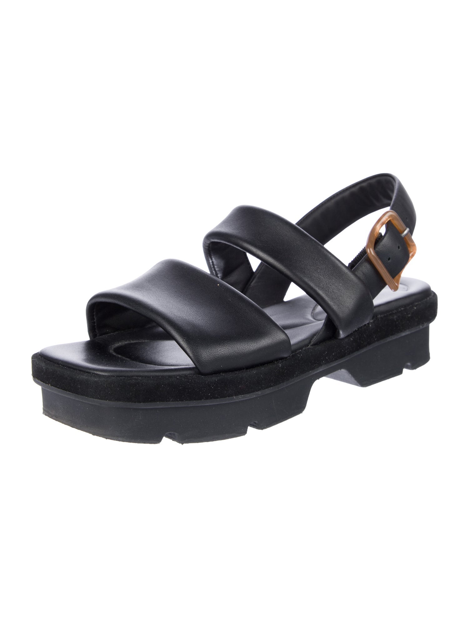 Vince Leather Slingback Sandals