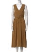 Vince V-Neck Midi Length Dress