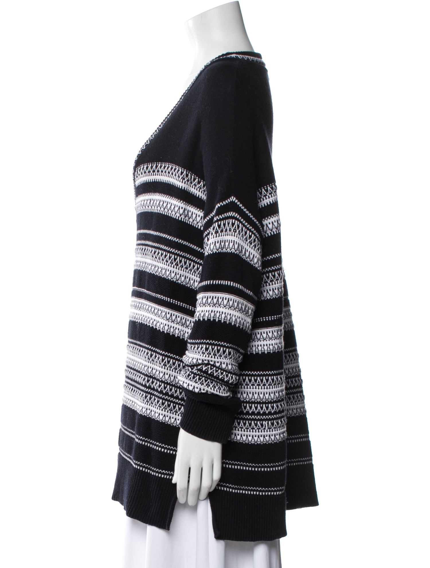 Vince Striped V-Neck Sweater