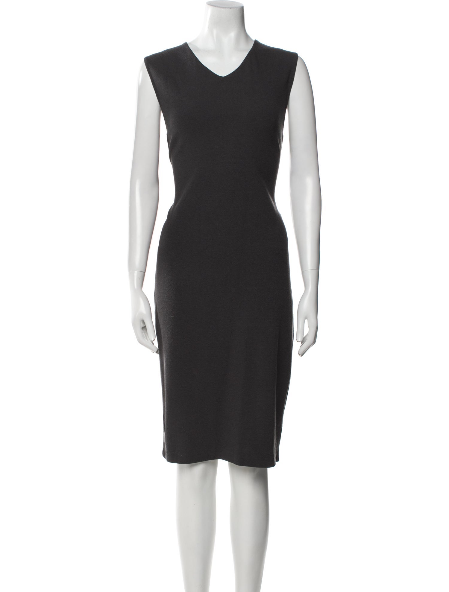 Vince V-Neck Knee-Length Dress
