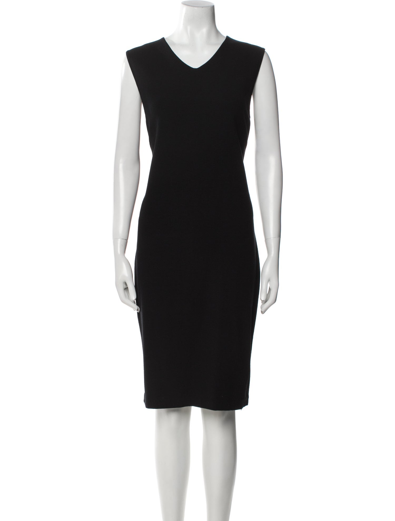 Vince V-Neck Knee-Length Dress