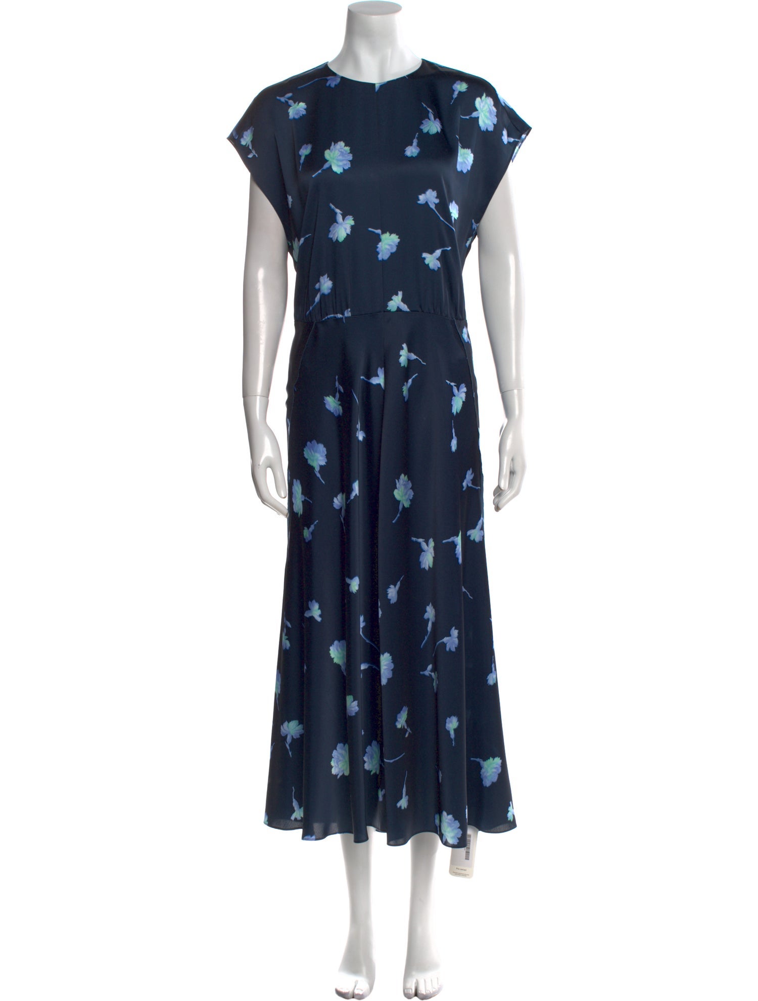 Vince Floral Print Long Dress