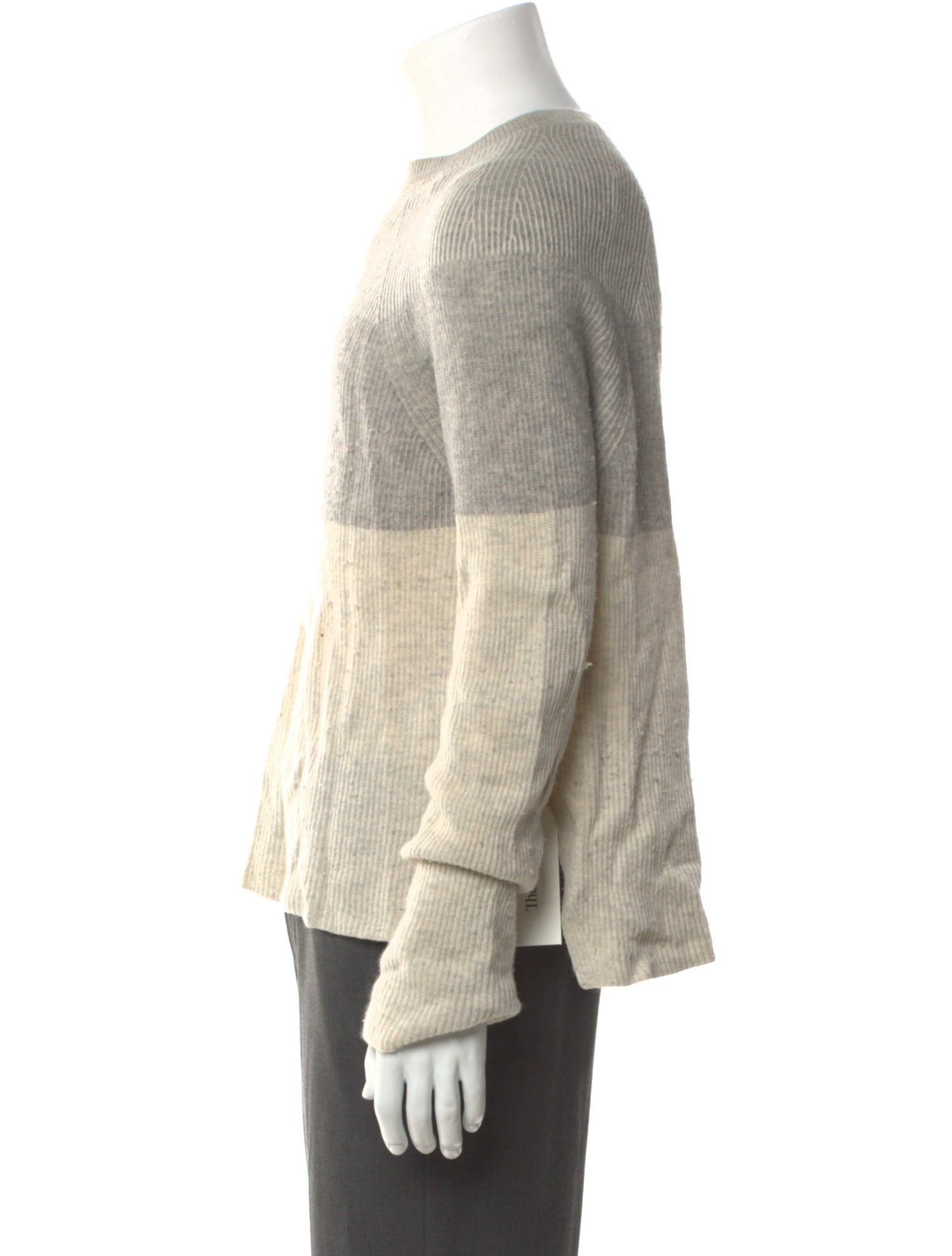Vince Wool Colorblock Pattern Pullover