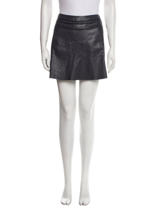 Vince Leather Mini Skirt