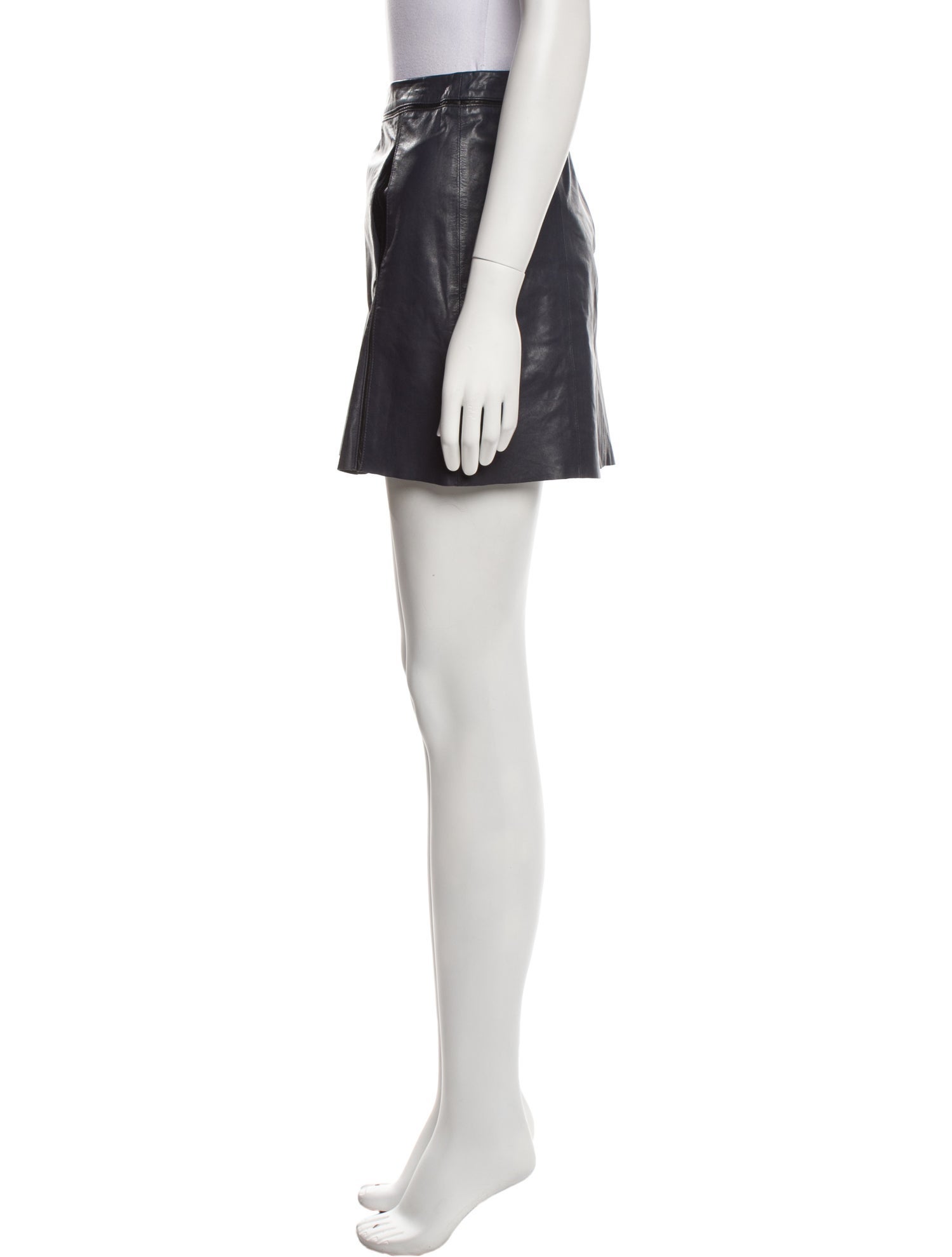 Vince Leather Mini Skirt