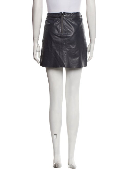Vince Leather Mini Skirt