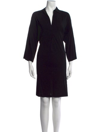 Vince V-Neck Knee-Length Dress