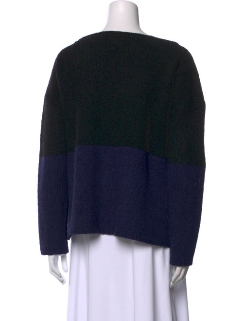 Vince Wool Colorblock Pattern Sweater