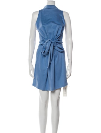 Vince Mock Neck Knee-Length Dress