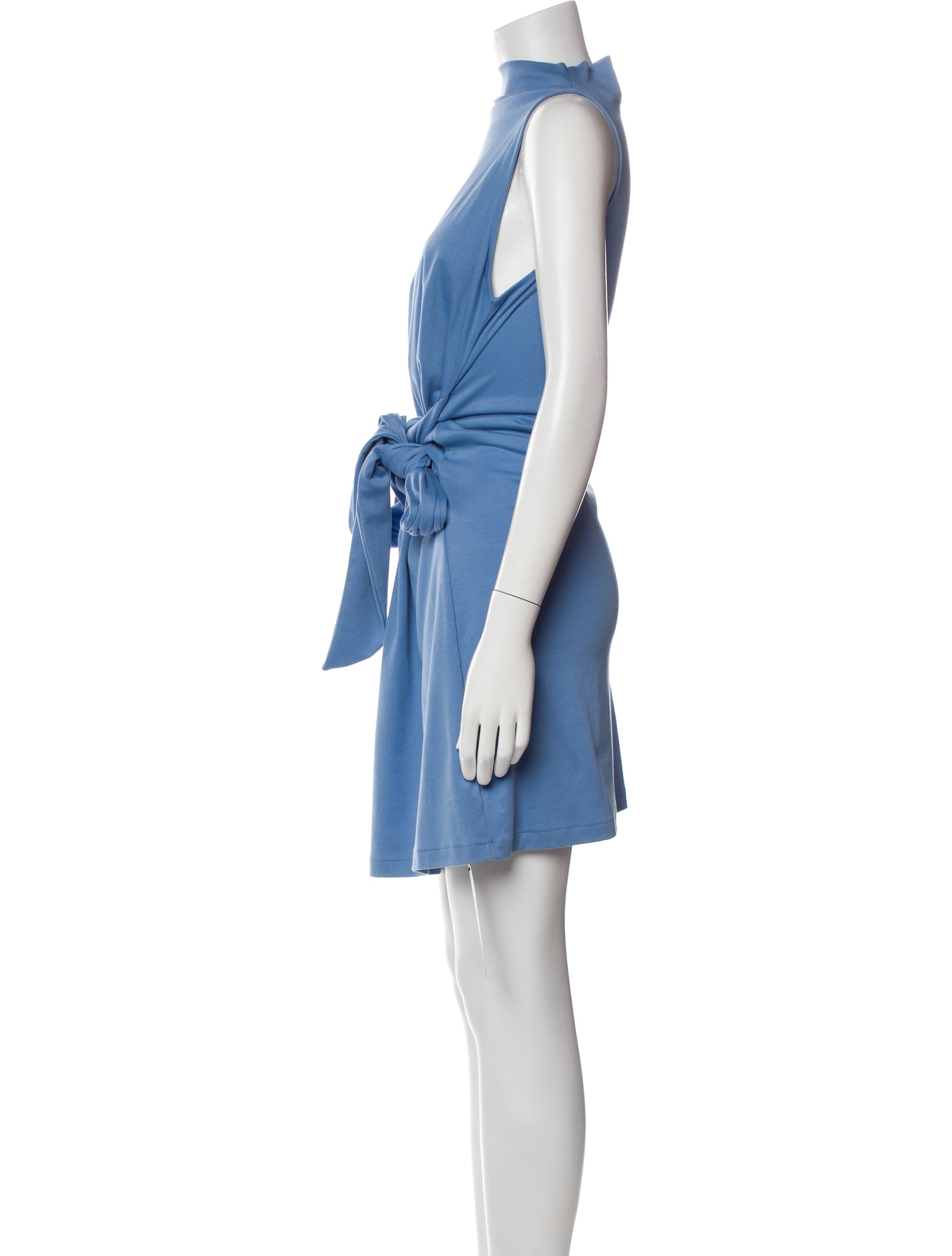 Vince Mock Neck Knee-Length Dress