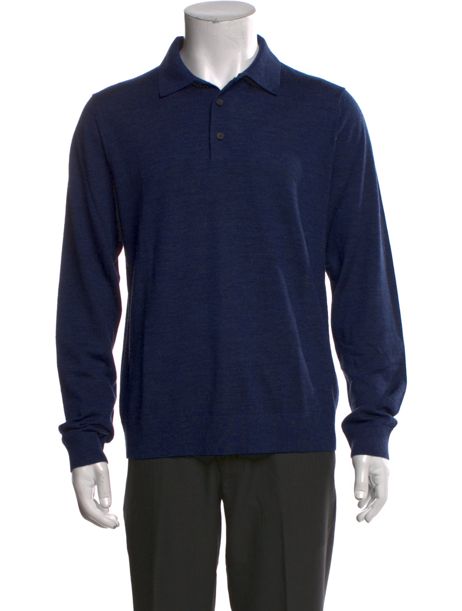 Vince Merino Wool Crew Neck Polo Sweater