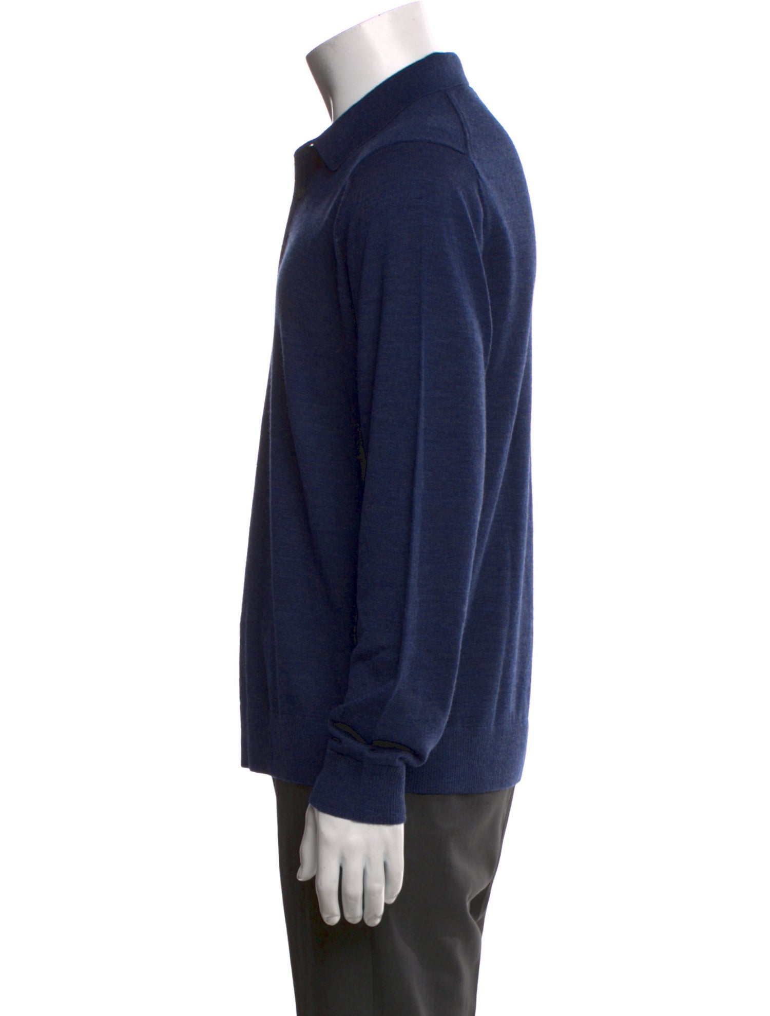 Vince Merino Wool Crew Neck Polo Sweater