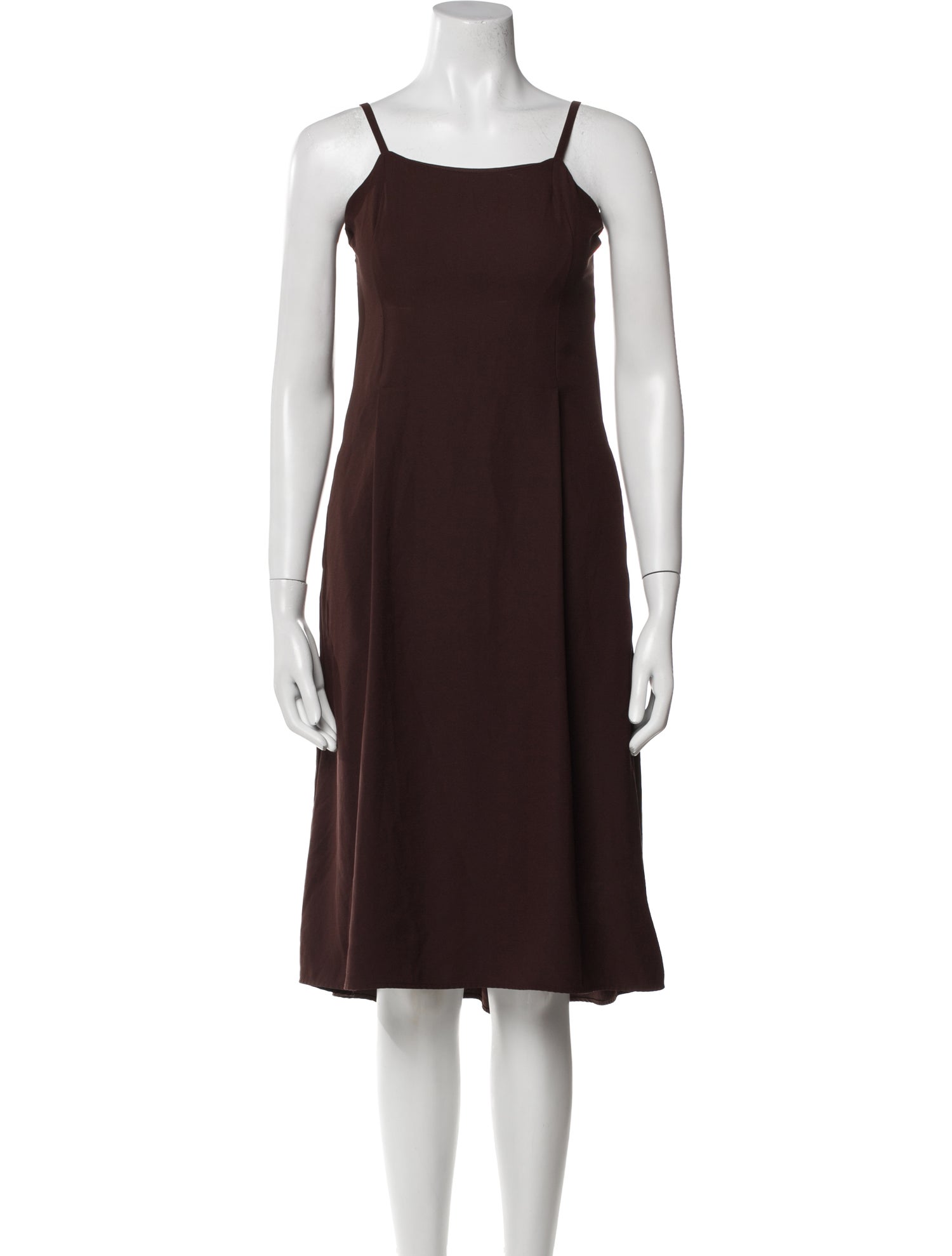 Vince Square Neckline Midi Length Dress