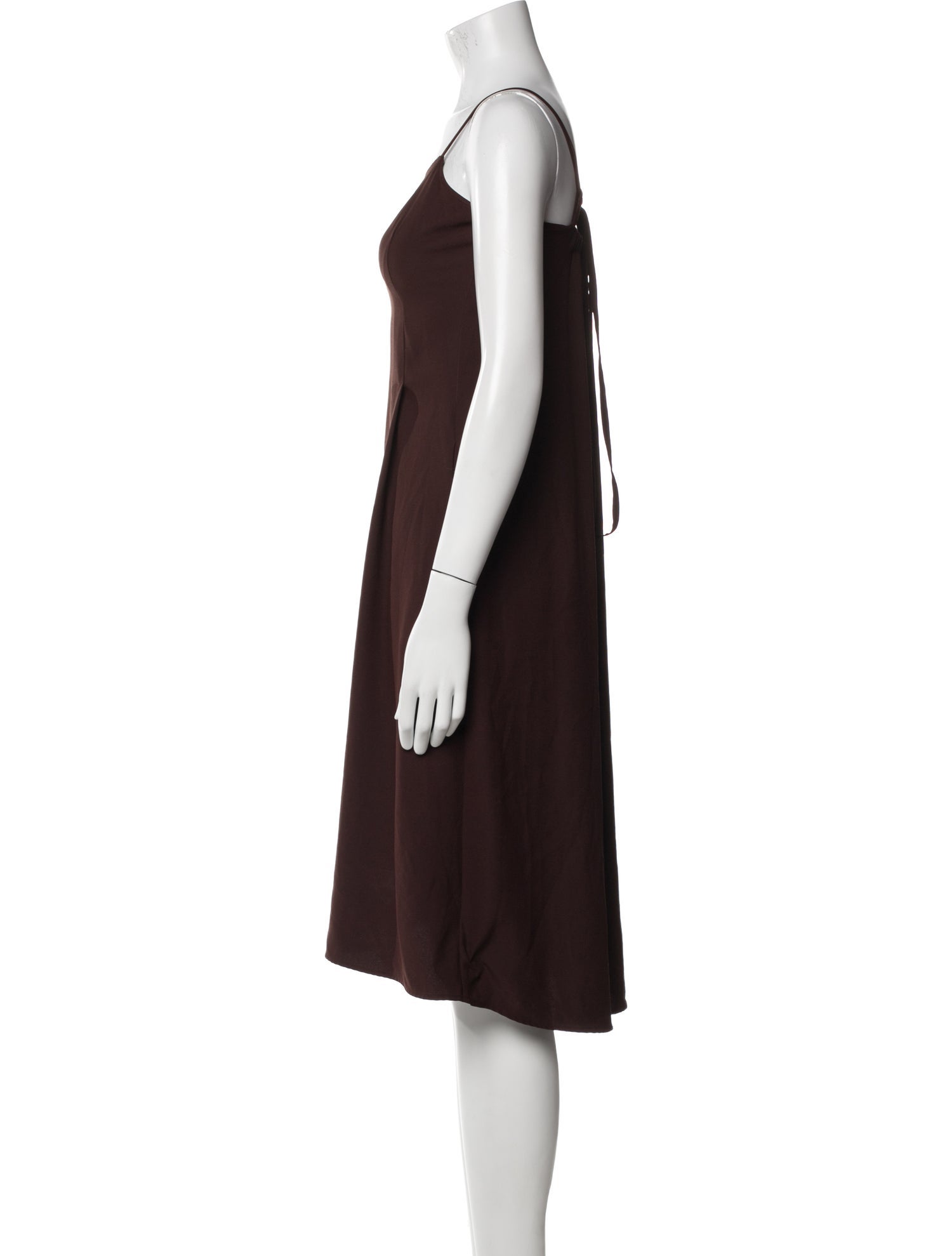 Vince Square Neckline Midi Length Dress