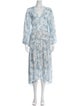 Vince Floral Print Long Dress