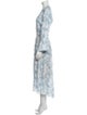 Vince Floral Print Long Dress
