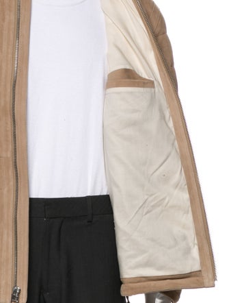 Vince Goat Leather Puffer Coat