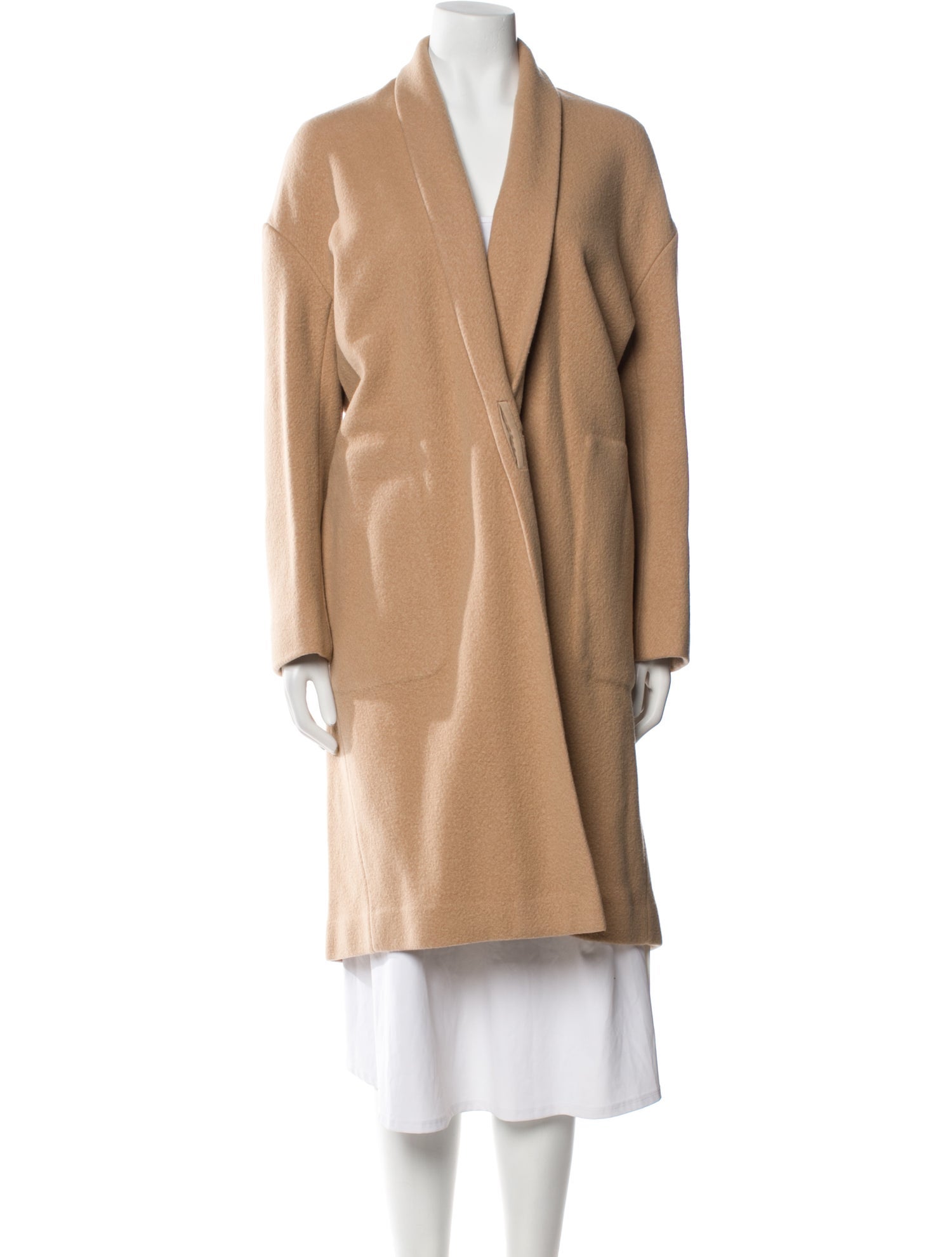 Vince Wool Faux Fur Coat