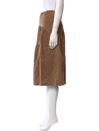 Vince Silk Knee-Length Skirt