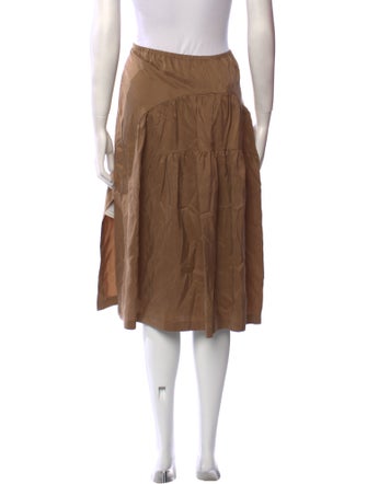 Vince Silk Knee-Length Skirt