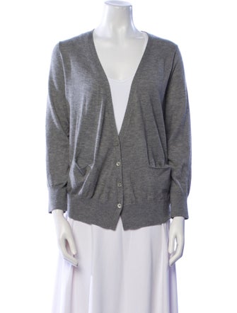 Vince Cashmere Plunge Neckline Sweater