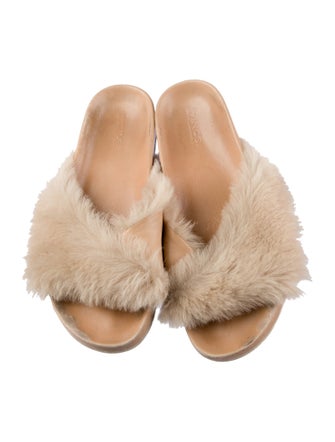 Vince Leather Slides