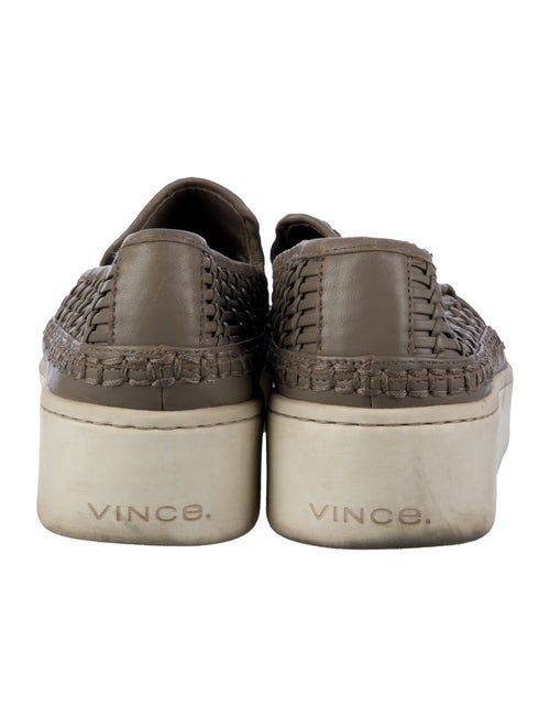 Vince Leather Braided Accents Loafers