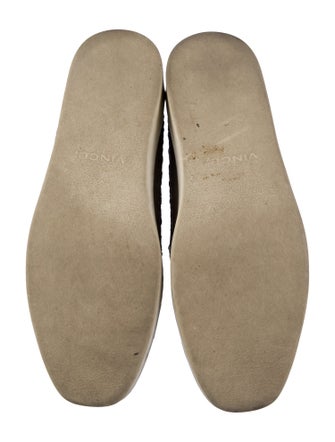 Vince Leather Braided Accents Loafers