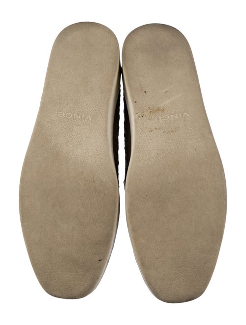 Vince Leather Braided Accents Loafers