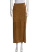 Vince Leather Midi Length Skirt