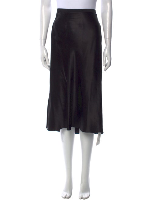 Vince Pleated Accents Midi Length Skirt