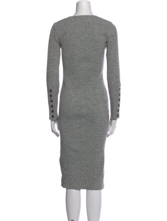 Vince Bateau Neckline Midi Length Dress