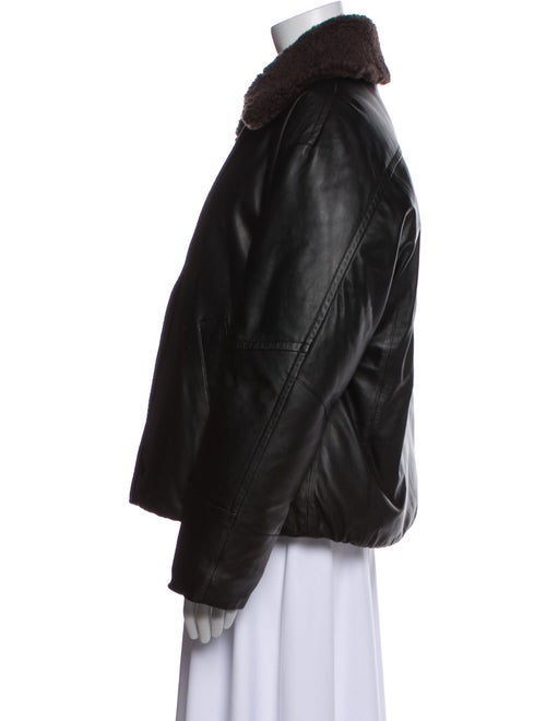 Vince Leather Down Jacket