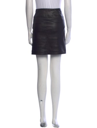 Vince Leather Mini Skirt