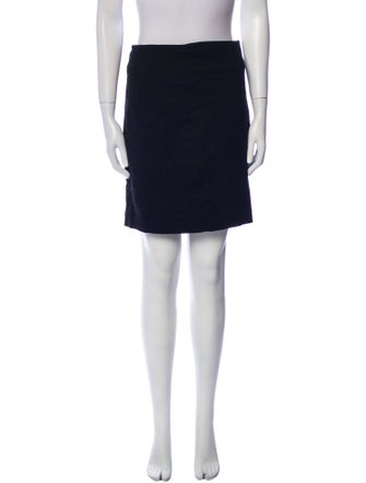 Vince Leather Trim Embellishment Mini Skirt