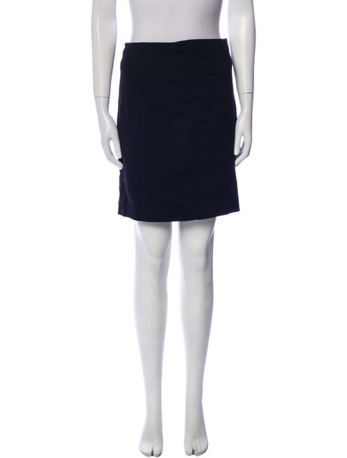 Vince Leather Trim Embellishment Mini Skirt