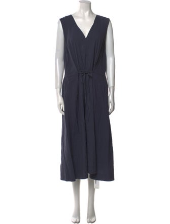 Vince V-Neck Long Dress
