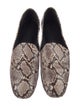 Vince Leather Animal Print Loafers