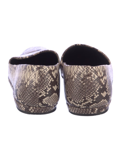 Vince Leather Animal Print Loafers