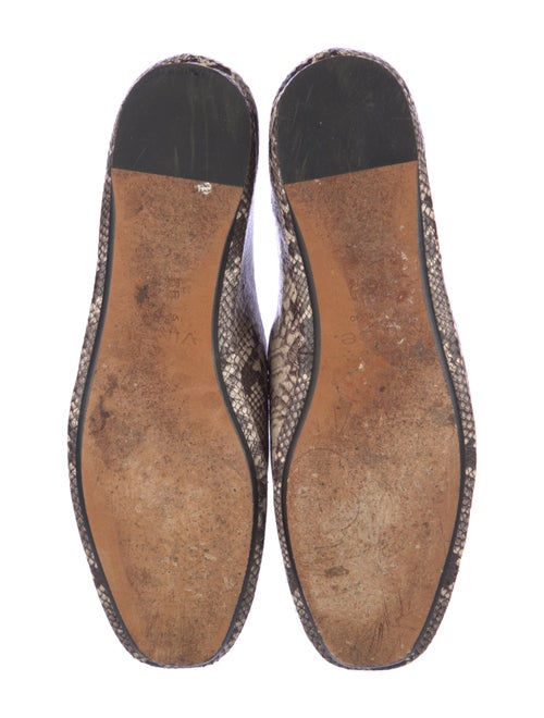 Vince Leather Animal Print Loafers